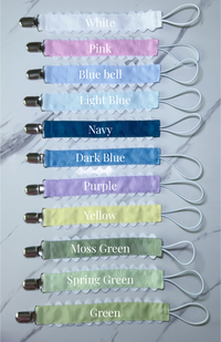 Embroidered pacifier clip for baby