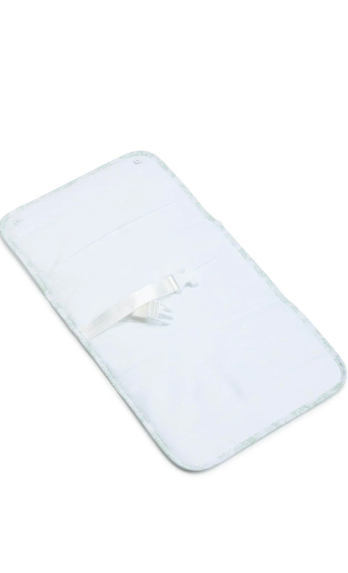 Green bunny toile changing pad