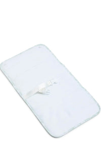 Green bunny toile changing pad
