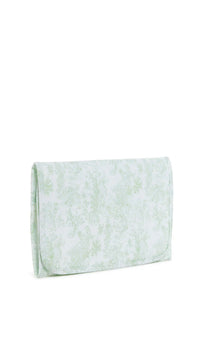 Green bunny toile changing pad