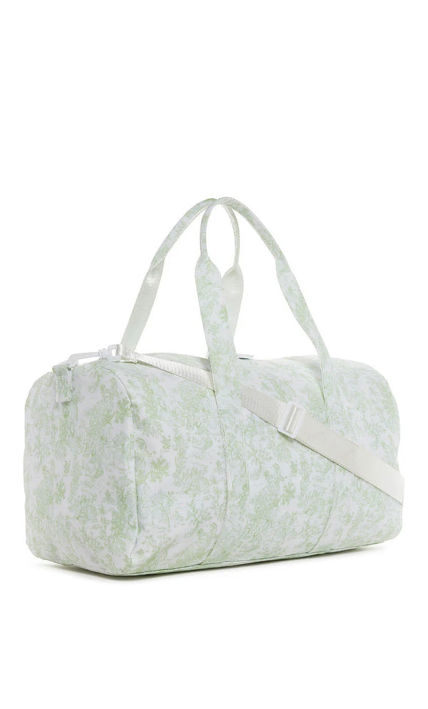 Green bunny toile TRVL Weekender duffel bag