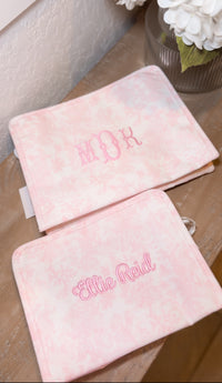 monogram pink roadie 