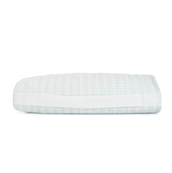 Green plaid TRVL nap mat