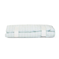 Green plaid TRVL nap mat