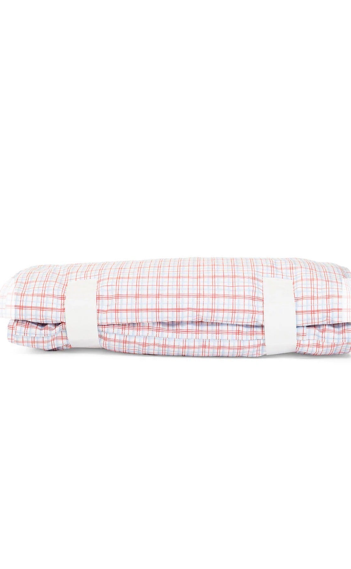 Red plaid TRVL nap mat