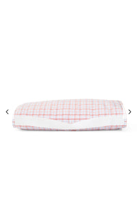 Red plaid TRVL nap mat