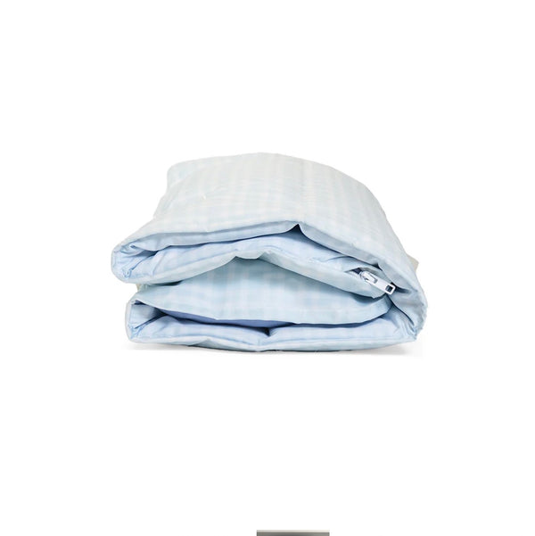 Blue Pimlico plaid TRVL nap mat