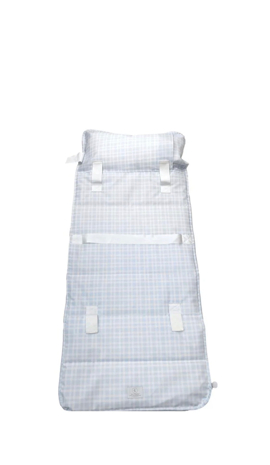 Blue Pimlico plaid TRVL nap mat