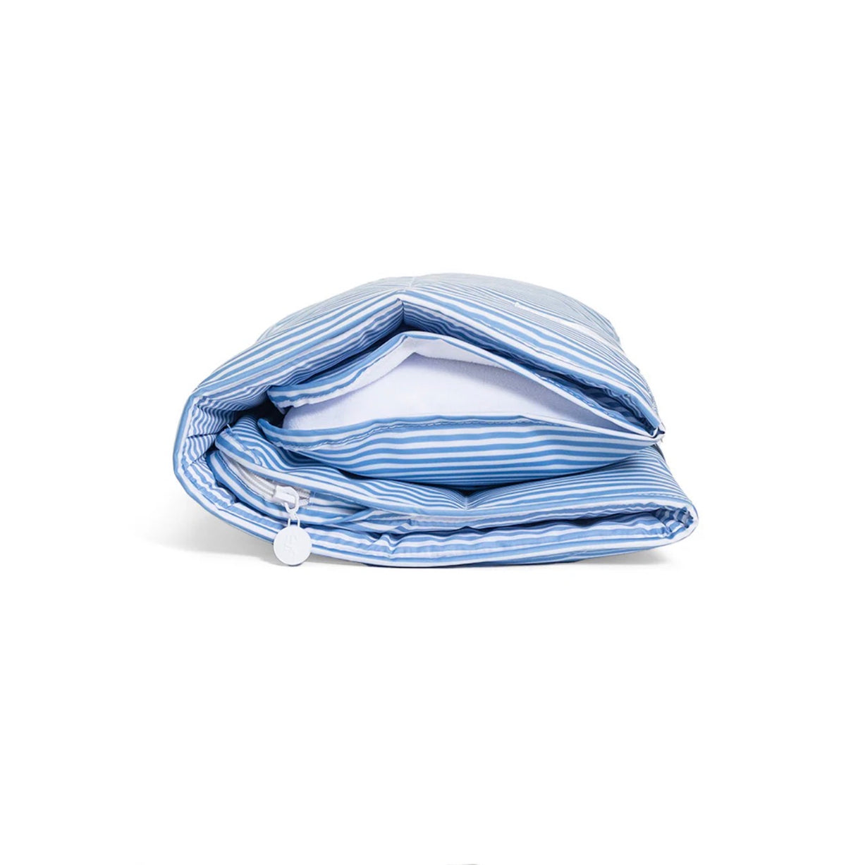 Chambray blue Pimlico stripe TRVL nap mat