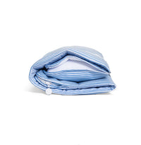 Chambray blue Pimlico stripe TRVL nap mat