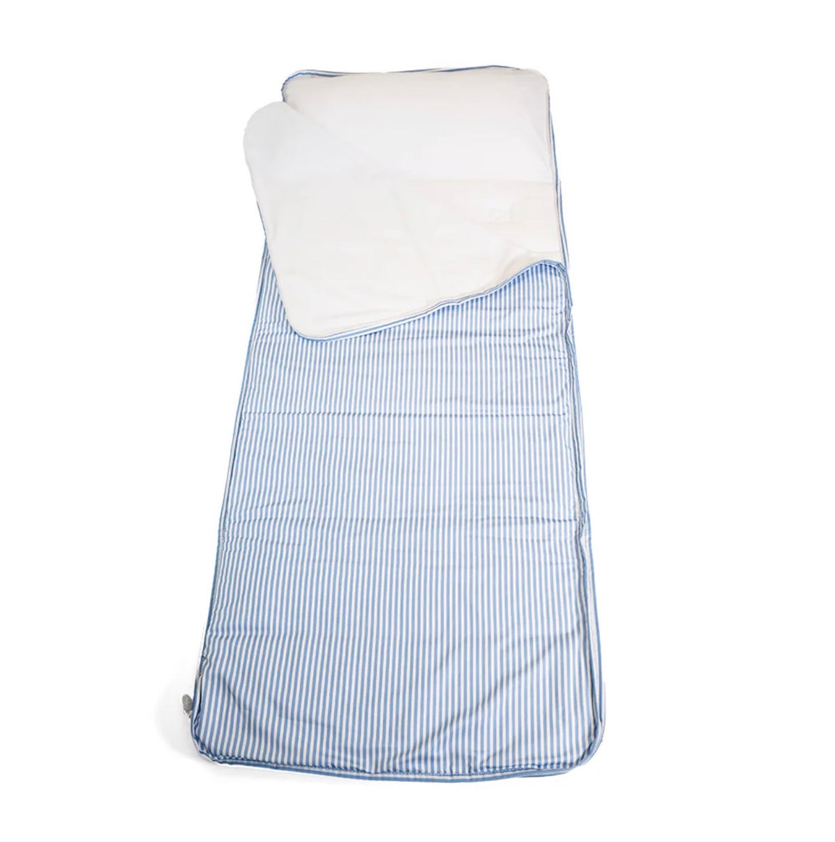 Chambray blue Pimlico stripe TRVL nap mat