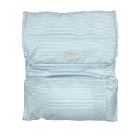 Mist blue gingham TRVL nap mat