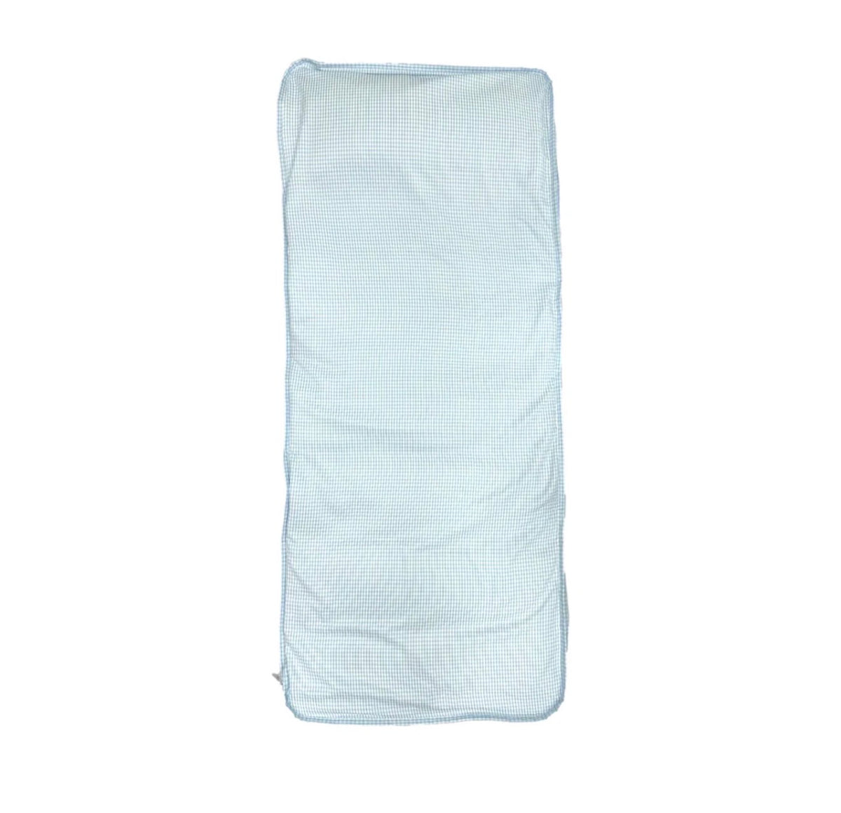 Mist blue gingham TRVL nap mat