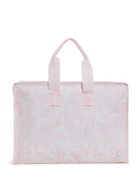 Pink bunny toile TRVL overnight tote bag