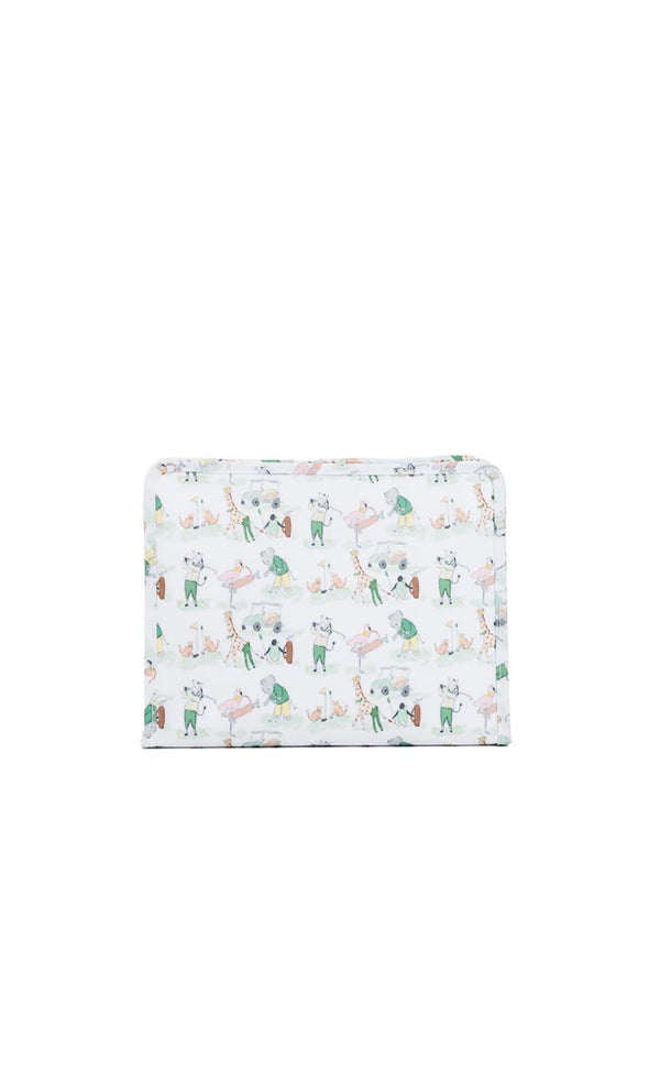 Golf animal printed trvl roadie on white background
