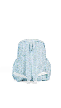 Blue petite fleur floral TRVL Backpacker bag