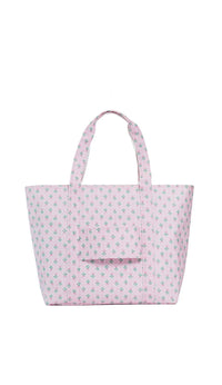Pink petite fleur floral TRVL jumbo tote bag