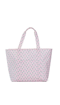 Pink petite fleur floral TRVL jumbo tote bag