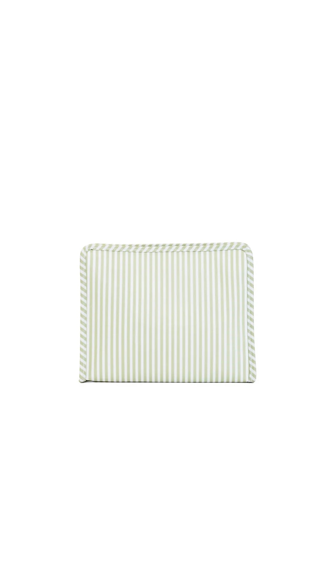 TRVL ROADIE with striped pattern on a white background