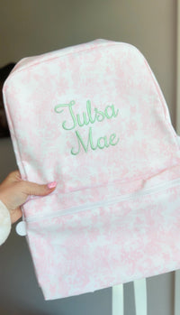 PINK BUNNY TOILE  BACKPACKER