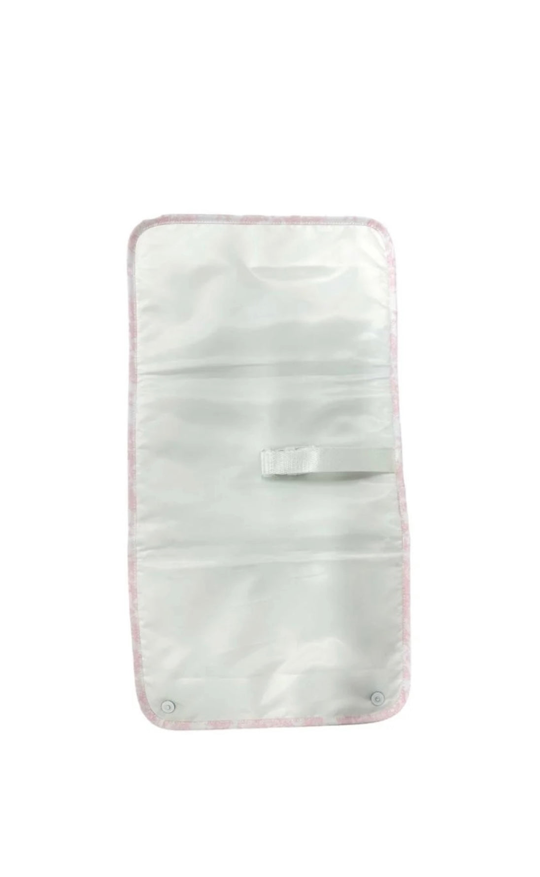 Pink bunny toile changing pad