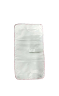 Pink bunny toile changing pad