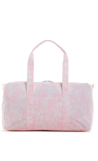 Pink bunny toile TRVL Weekender duffel bag