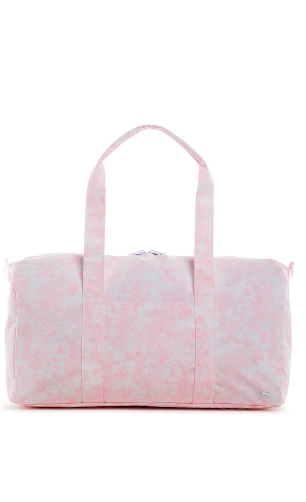 Pink bunny toile TRVL Weekender duffel bag
