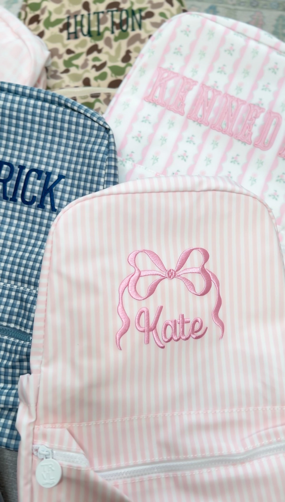 PINK PIMLICO STRIPE BACKPACKER