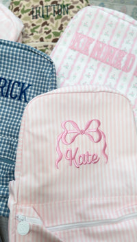 PINK PIMLICO STRIPE BACKPACKER