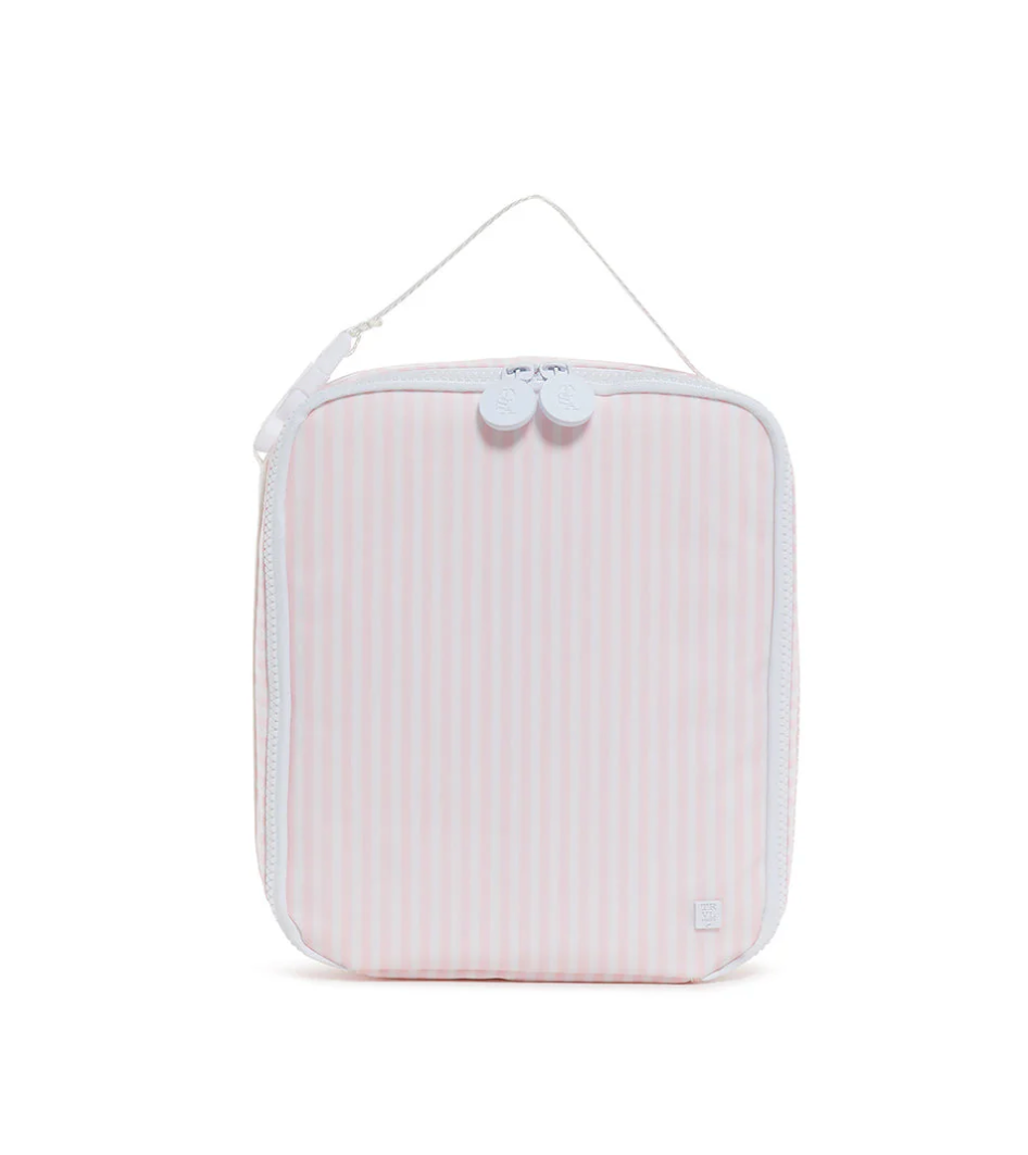 Pink Pimlico stripe TRVL Bring It lunch bag