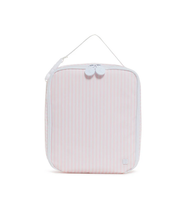 Pink Pimlico stripe TRVL Bring It lunch bag
