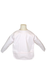 Pink Pimlico stripe TRVL Perfect Smock bib for baby