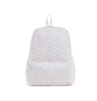 Pink ribbon floral TRVL Backpacker bag