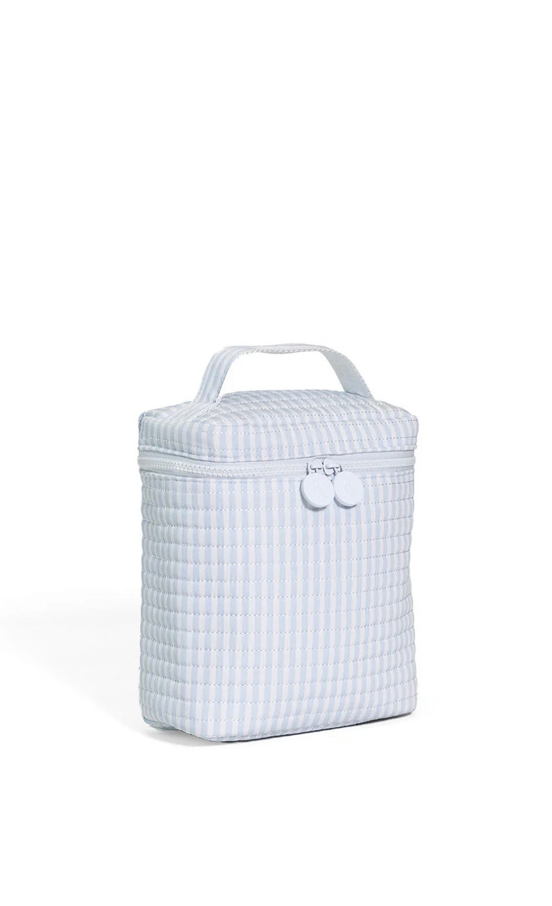 Blue Pimlico stripe quilted Go Go insulated lunch bag