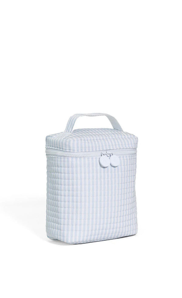 Blue Pimlico stripe quilted Go Go insulated lunch bag