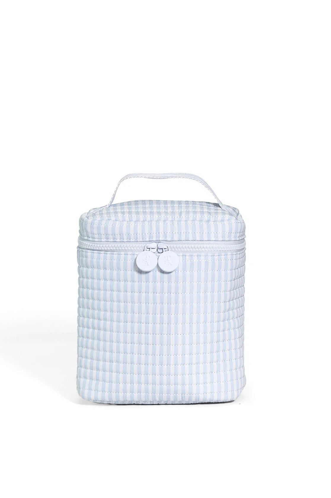 Blue Pimlico stripe quilted Go Go insulated lunch bag