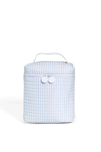 Blue Pimlico stripe quilted Go Go insulated lunch bag