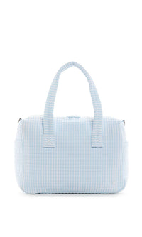 Blue Pimlico stripe quilted TRVL stroller bag