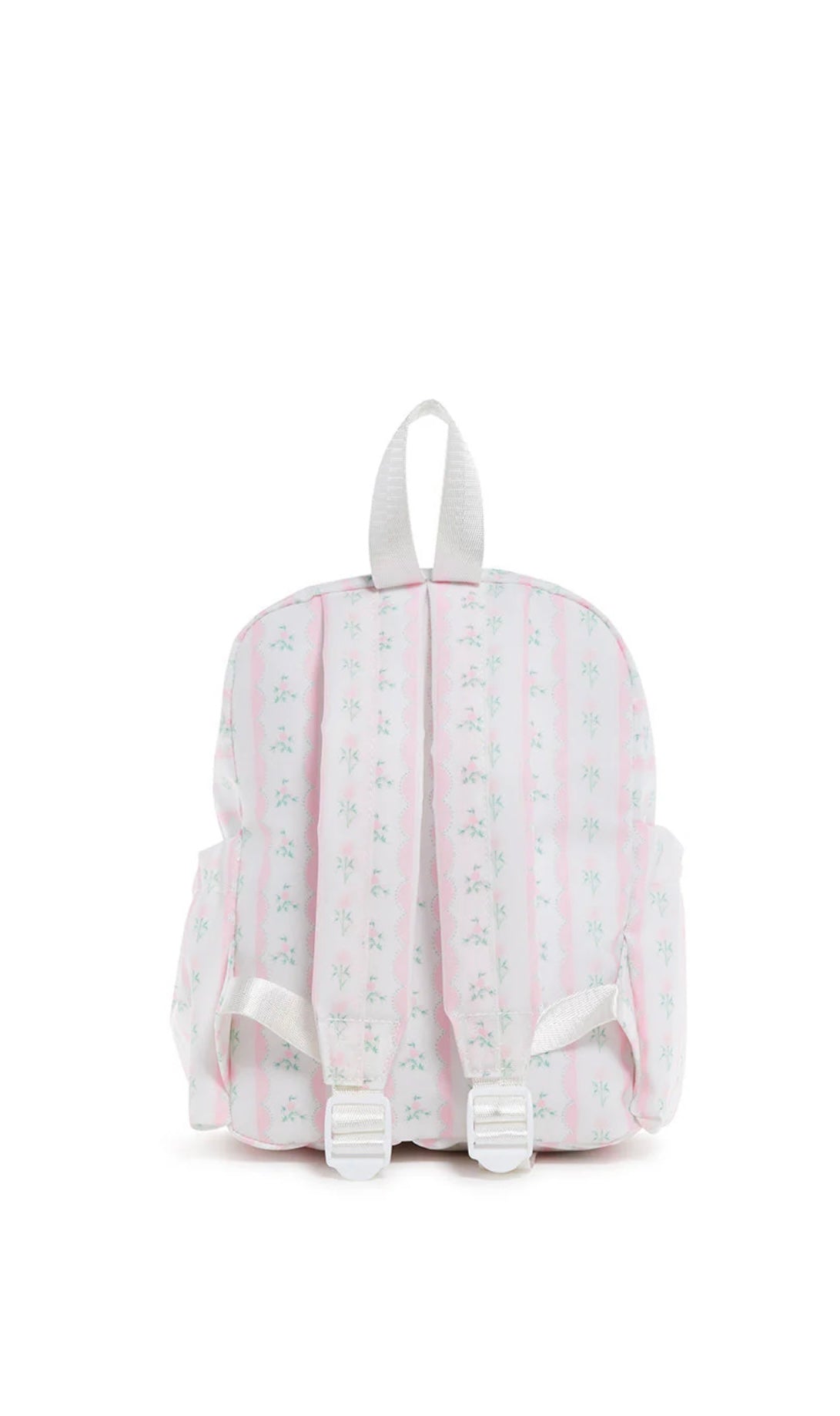 Pink ribbon floral mini TRVL Backpacker bag