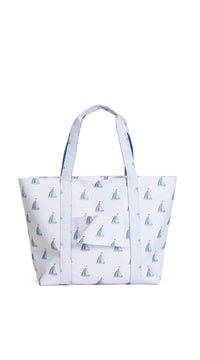 Sail boat print TRVL jumbo tote bag