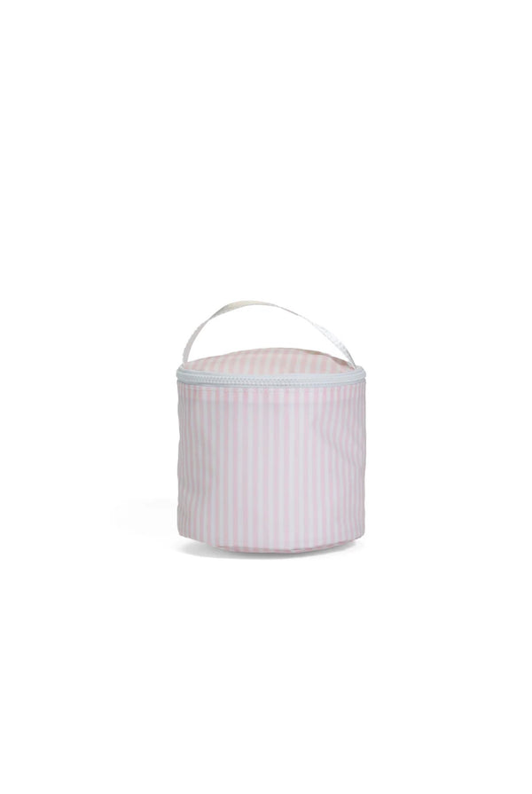 Pink Pimlico stripe TRVL snack bag