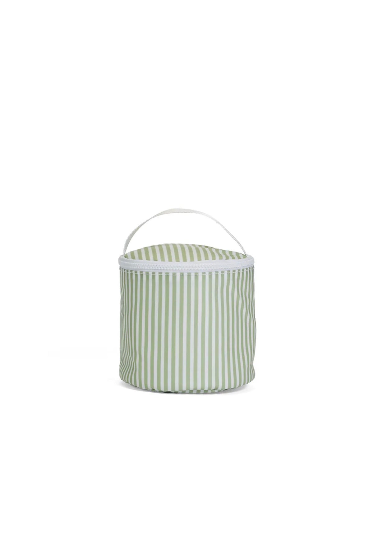 Sage green Pimlico stripe TRVL snack bag