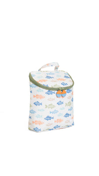 Casting Call fishing print insulated TRVL Take Away lunch bag