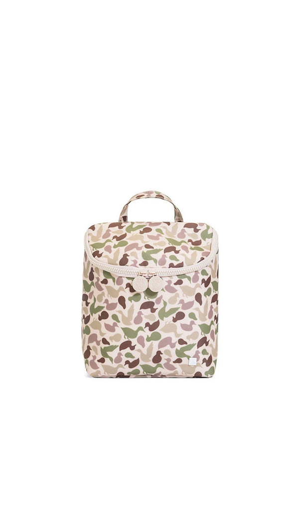 Camo decoy duck print insulated TRVL Take Away lunch bag