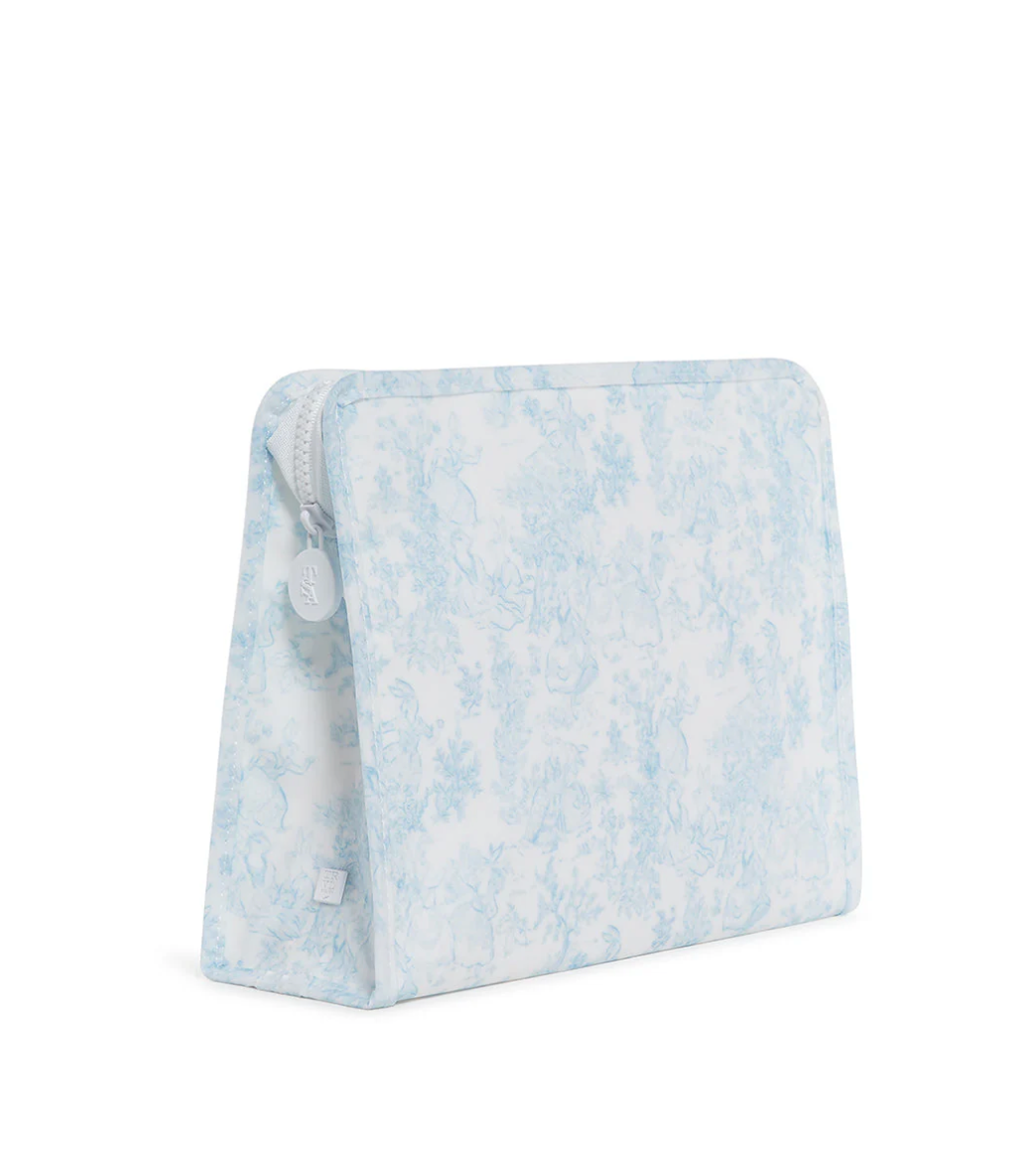 Blue bunny toile TRVL Roadie pouch