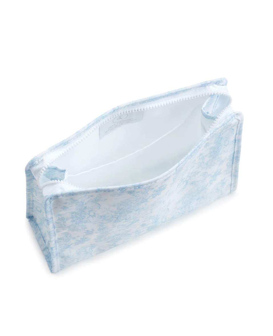 Blue bunny toile TRVL Roadie pouch