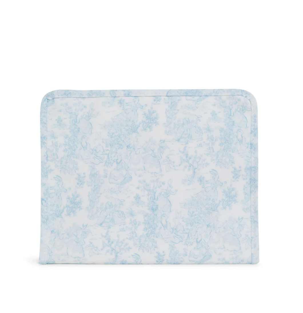 Blue bunny toile TRVL Roadie pouch