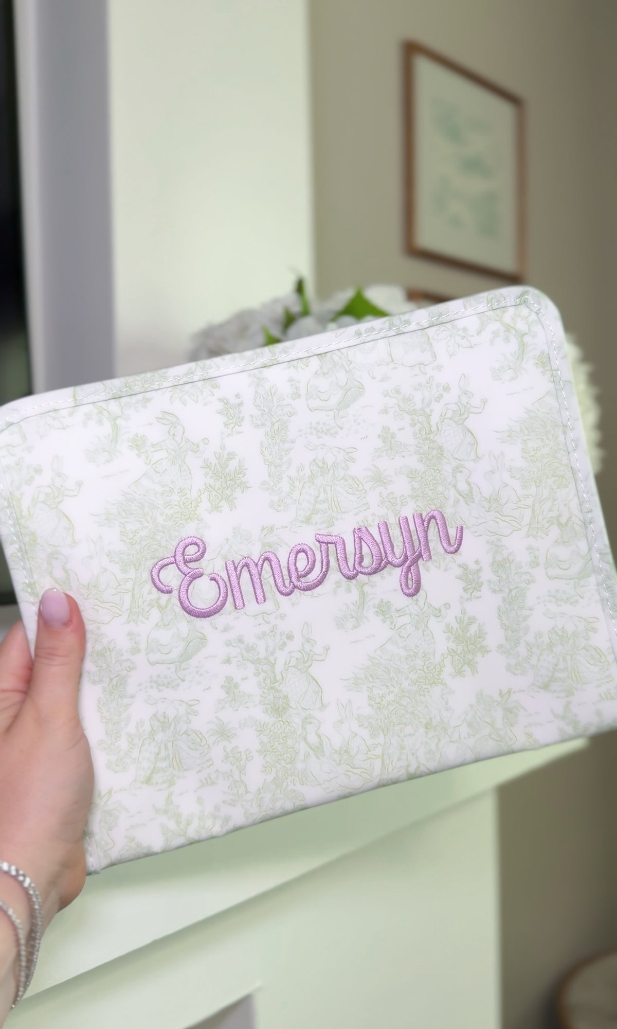 TRVLBUNNY TOILE GREEN ROADIE