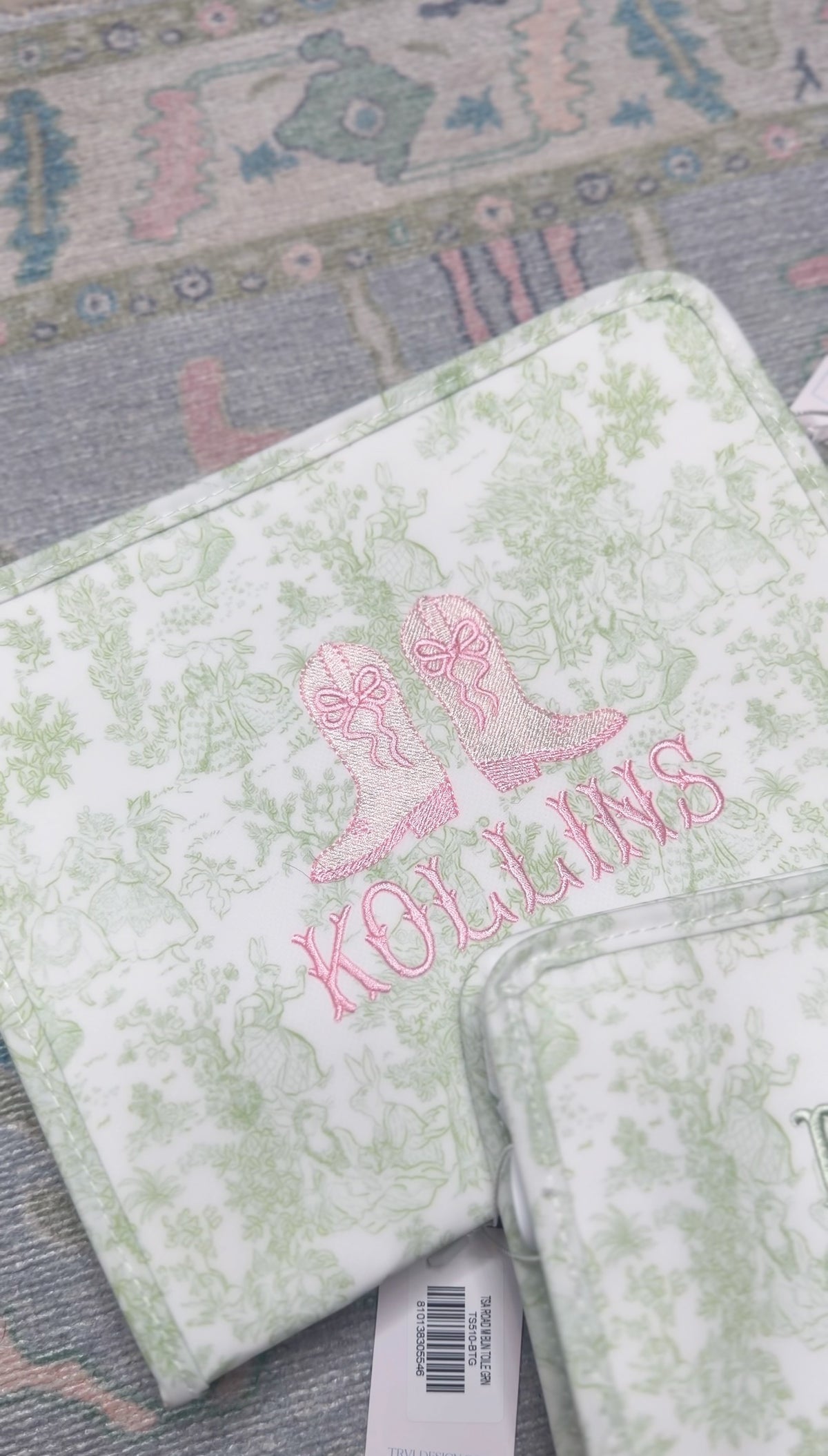 TRVLBUNNY TOILE GREEN ROADIE